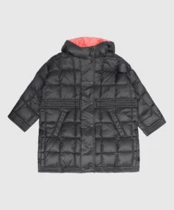 Almane Children's Dark Gray Quilted Down Jacket