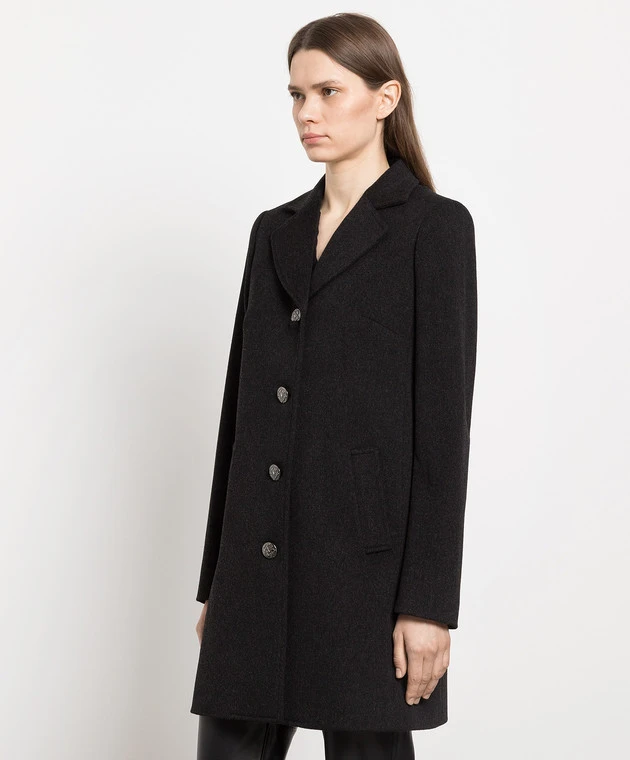 Dolce & Gabbana Gray Wool And Cashmere Coat 3 Dolce & Gabbana Gray Wool And Cashmere Coat - Image 3