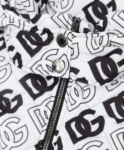 Dolce & Gabbana Children's White Jacket With DG Logo Print -Summer Fashion Clothing ae721ebf c2f7 40fe be83 cc4492baadbf