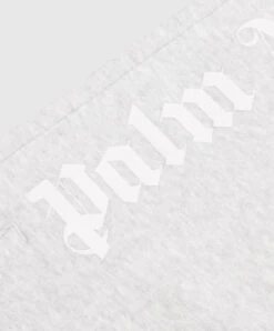 Palm Angels Kids Gray Joggers With Logo Print -Summer Fashion Clothing ae973dca bd45 4e5a 9b48 3829a75f17ba