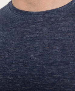 Blue Melange Linen T-shirt 9 Blue Melange Linen T-shirt -Summer Fashion Clothing aec60013 f0bf 4de2 8624 3054328f6b52