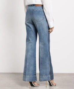 Victoria Beckham Alina Blue Jeans -Summer Fashion Clothing b0d6d0f5 8258 43c5 9253 5894a5747c50