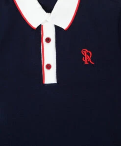 Children's Dark Blue Polo With Embroidery -Summer Fashion Clothing b30304d3 29ed 4ba9 a68f a02a0280cf95