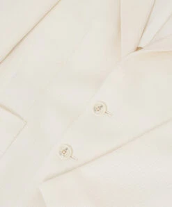 Patterned Cashmere And Silk Children's Light Beige Blazer -Summer Fashion Clothing b3d3f5e7 57ab 49bc a710 94da2177748c