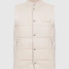 Beige Vest Made Of Wool