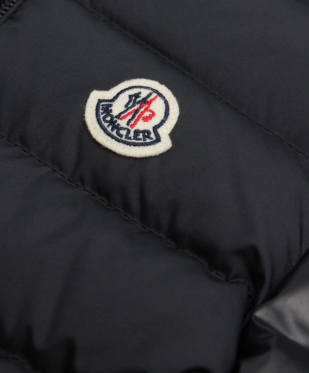 Merih Children's Black Quilted Down Jacket With Contrasting Logo 3 Merih Children's Black Quilted Down Jacket With Contrasting Logo - Image 3