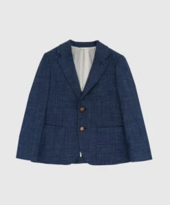 Children's Blue Wool And Cashmere Blazer