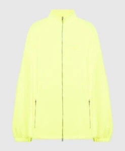 VETEMENTS Yellow Sports Jacket With Logo Embroidery