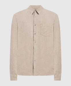 Vilebrequin Caroubis Khaki Linen Shirt