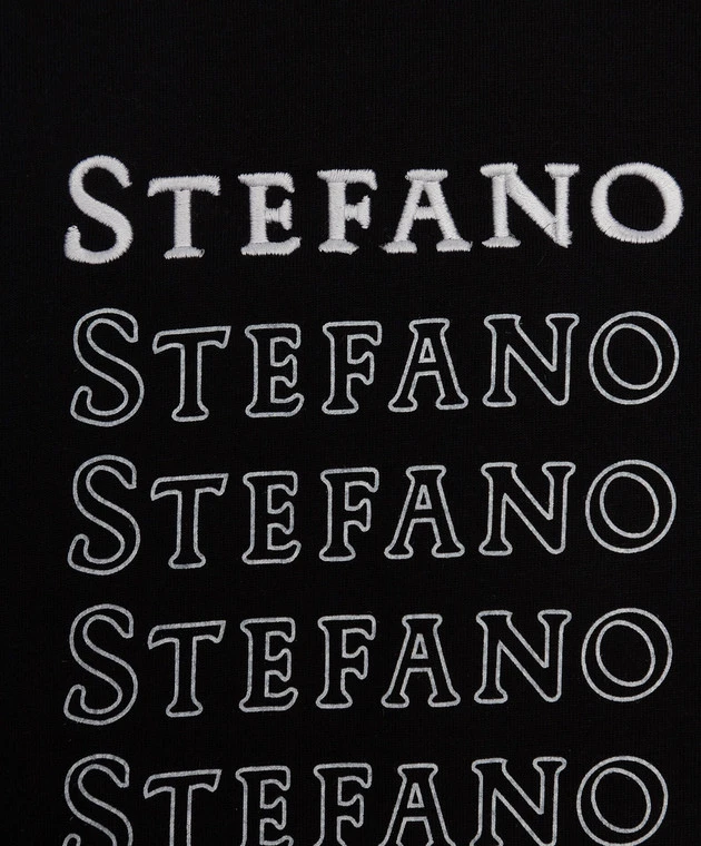 Children's Black T-shirt With A Logo 3 Children's Black T-shirt With A Logo - Image 3