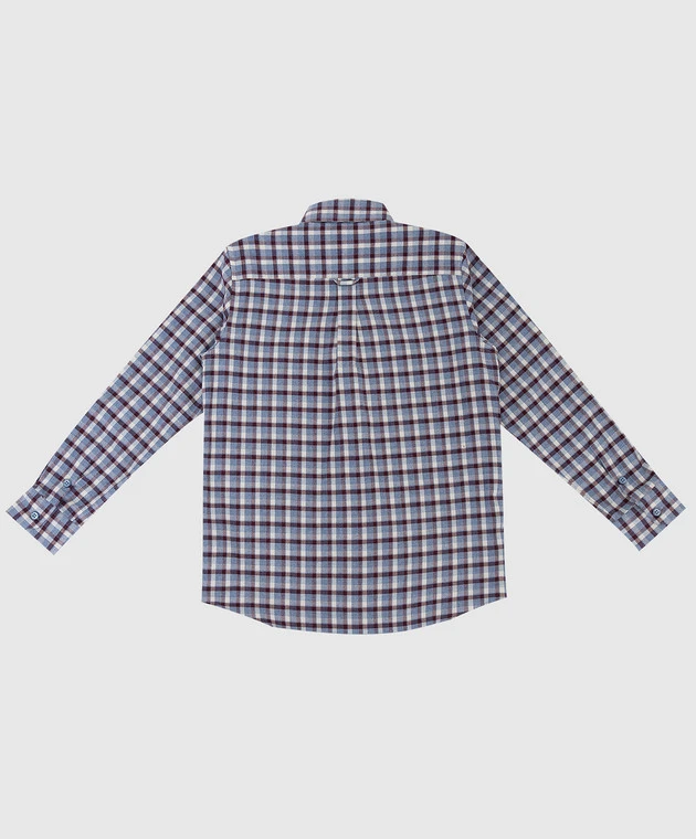 Children's Light Blue Checked Shirt 2 Children's Light Blue Checked Shirt - Image 2