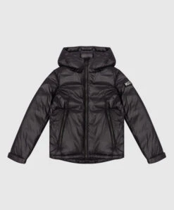 Mackage Vix Children's Black Down Jacket With Patch