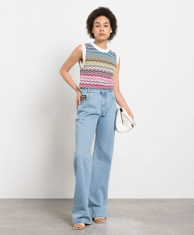 Missoni Blue Jeans With Logo 2 Missoni Blue Jeans With Logo - Image 2