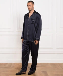 Blue Silk Pajamas -Summer Fashion Clothing c0fe27e2 1376 42f6 9d4a 29291f1b6fd6