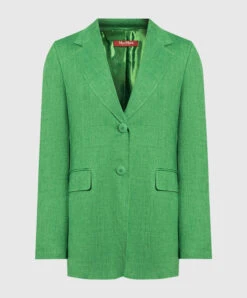 Max Mara Green Linen Jacket