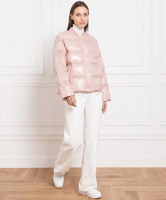 Pink Quilted Jacket 2 Pink Quilted Jacket - Image 2