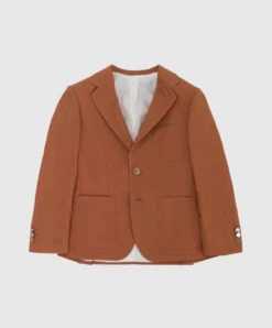 Children's Terracotta Wool Jacket