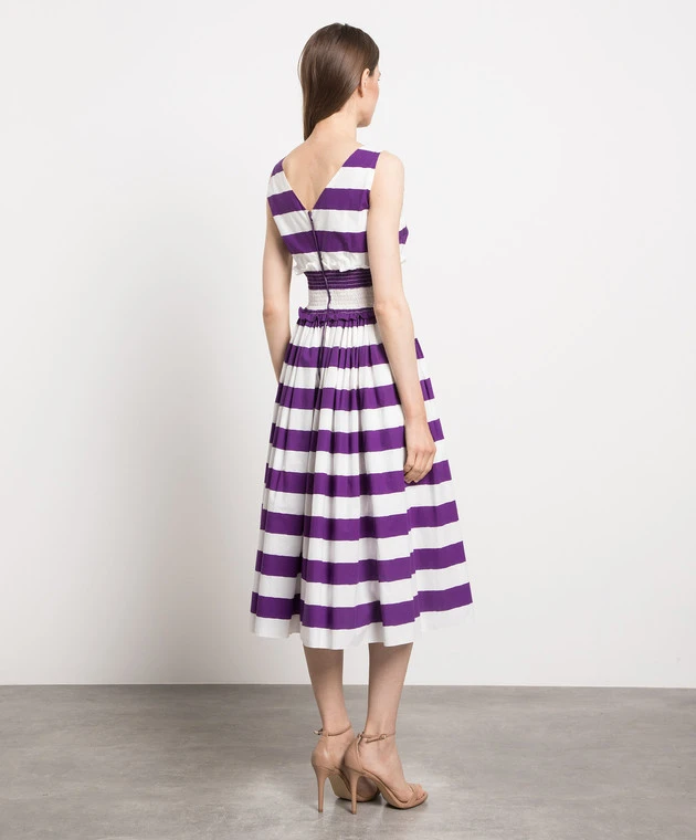 Dolce & Gabbana Striped Midi Dress 4 Dolce & Gabbana Striped Midi Dress - Image 4