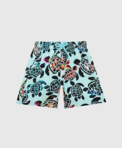 Vilebrequin Children's Blue Jirise Swimming Shorts In Print