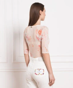 TWINSET Orange Blouse With Floral Print 8 TWINSET Orange Blouse With Floral Print -Summer Fashion Clothing c8ac2eb9 2c1b 4793 a4eb 6bdfd011a229