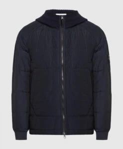 Stone Island Blue Jacket With Logo