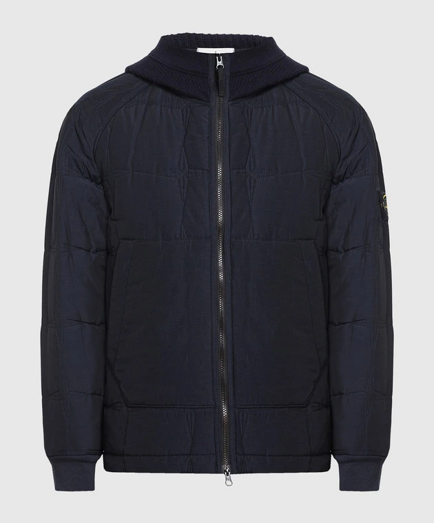 Stone Island Blue Jacket With Logo 1 Stone Island Blue Jacket With Logo