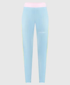 Palm Angels Blue Miami Logo Leggings