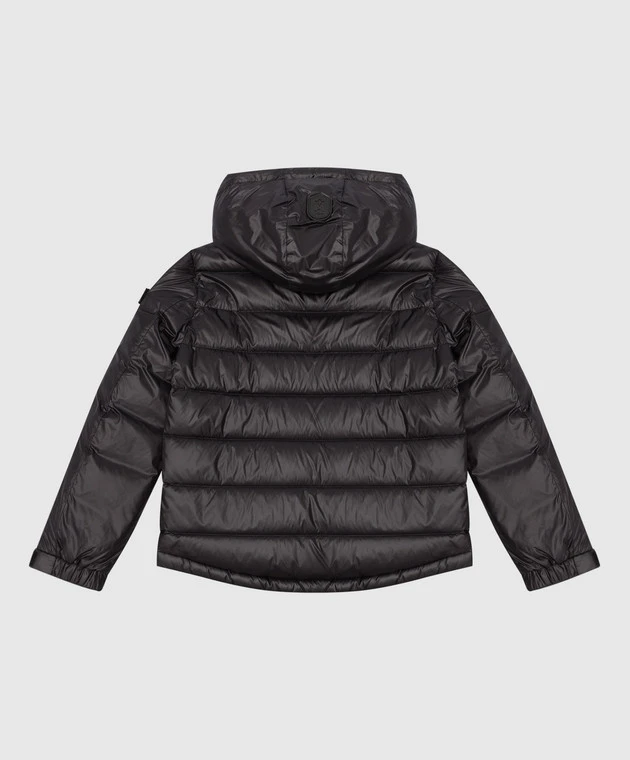 Mackage Vix Children's Black Down Jacket With Patch 2 Mackage Vix Children's Black Down Jacket With Patch - Image 2
