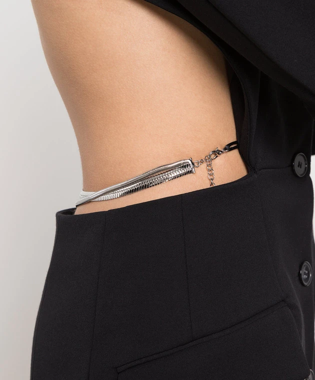 Dondup Black Dress-jacket With An Open Back 5 Dondup Black Dress-jacket With An Open Back - Image 5