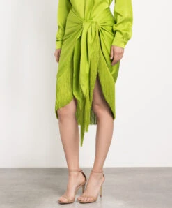 Michael Kors A Green Skirt With A Fringe 7 Michael Kors A Green Skirt With A Fringe -Summer Fashion Clothing cbe33fa1 7168 4054 a8fa 8c84d0e10a96