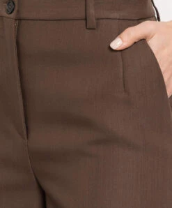 The Row Pipa Brown Wool And Silk Trousers -Summer Fashion Clothing cd0c8547 c2af 44e5 bac2 870fa267e69c