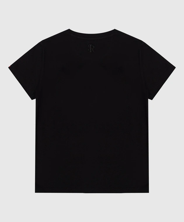 Children's Black T-shirt With A Logo 2 Children's Black T-shirt With A Logo - Image 2