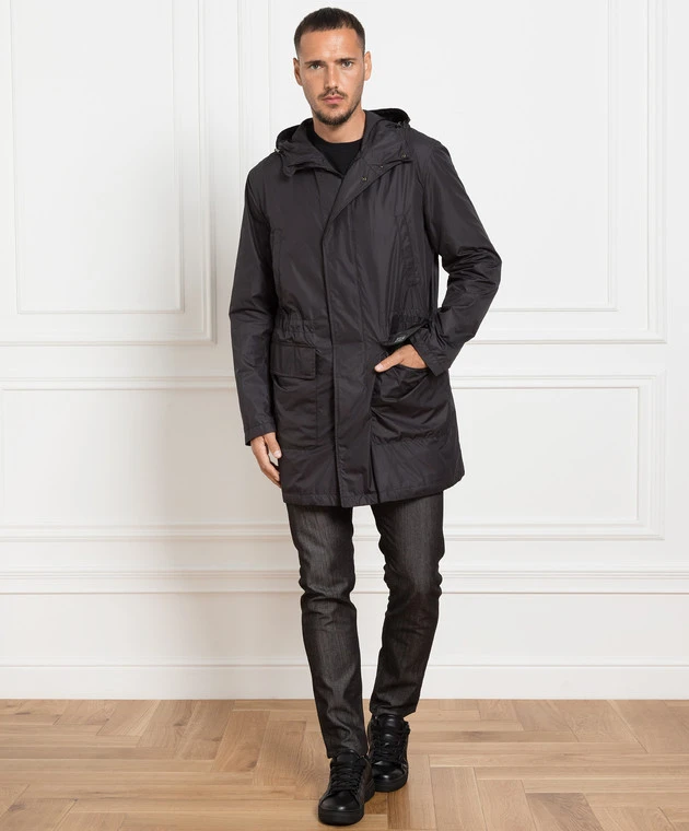 Dolce & Gabbana Gray Raincoat 2 Dolce & Gabbana Gray Raincoat - Image 2