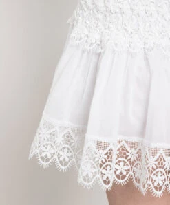 Fleur White Skirt With Lace -Summer Fashion Clothing d07c845f f489 40de b525 cbfd6b4ff22f