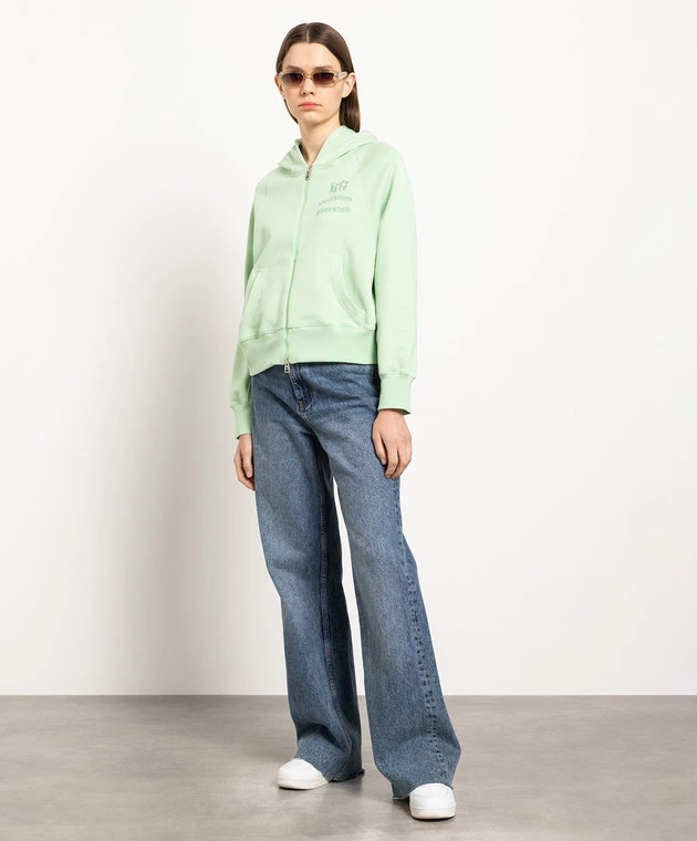 ERMANNO SCERVINO Green Sports Jacket With A Logo 2 ERMANNO SCERVINO Green Sports Jacket With A Logo - Image 2