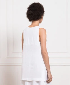 White Linen Top -Summer Fashion Clothing d4049ee9 030a 4600 9276 68d03d20a795