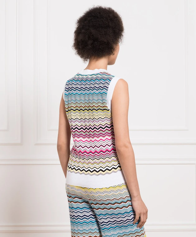 Missoni Vest In A Geometric Pattern 4 Missoni Vest In A Geometric Pattern - Image 4
