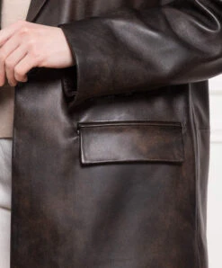 Brown Leather Jacket -Summer Fashion Clothing d572f747 3e6d 49d1 9b74 b05f96395076