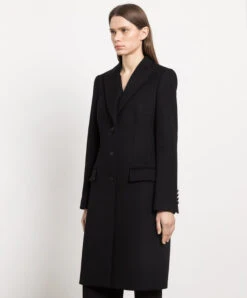 Dolce & Gabbana Black Wool And Cashmere Coat -Summer Fashion Clothing d591e7ff 2d1e 4c81 884d b4edbb22fd56