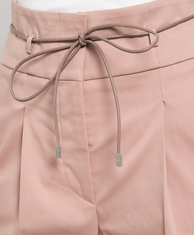 Peserico Brown Pants With A High Fit 5 Peserico Brown Pants With A High Fit - Image 5