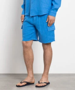 Vilebrequin Baie Man Blue Linen Cargo Shorts 7 Vilebrequin Baie Man Blue Linen Cargo Shorts -Summer Fashion Clothing d6f87e82 5139 478a b1e3 34eba3852bcb