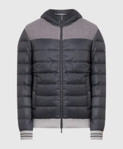 Peserico Blue Quilted Down Jacket