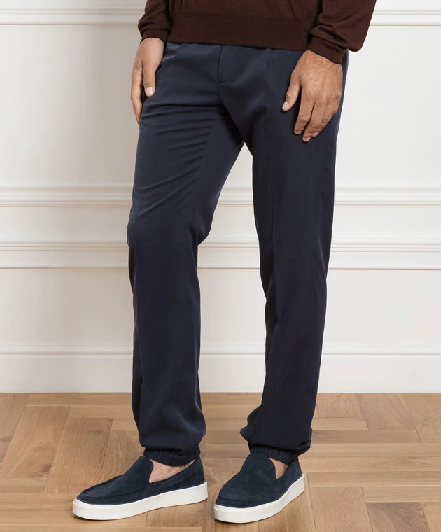 Blue Silk Pants 3 Blue Silk Pants - Image 3