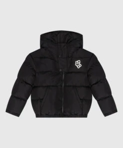 Off-White Children's Black Jacket With Logo