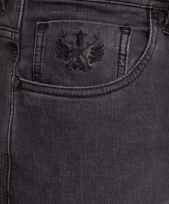 Costantino Jeans With Logo Embroidery In Gray -Summer Fashion Clothing d94fcc69 b99b 497c b525 0b142d731e29
