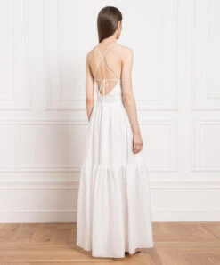 ERMANNO SCERVINO White Maxi Dress With Lace 8 ERMANNO SCERVINO White Maxi Dress With Lace -Summer Fashion Clothing d9a0bd2c 2b75 4369 bafa d1f62be89c88