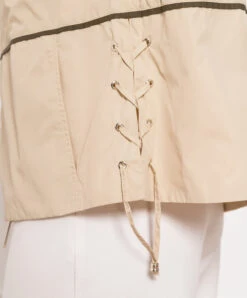 Beige Windbreaker With Laces -Summer Fashion Clothing da872b7e af19 4eea aa39 1fbd7835e380