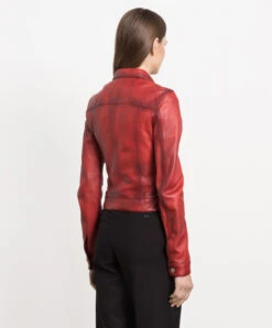 Dolce & Gabbana Red Leather Jacket With A Worn Effect 8 Dolce & Gabbana Red Leather Jacket With A Worn Effect -Summer Fashion Clothing db09346c b899 4ed2 9c23 1ddf07a99d60