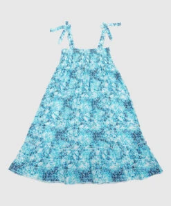 Summer Fashion Clothing 7 Vilebrequin Children's Blue Dress Gloss In Print