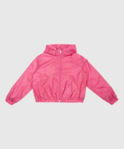 Baby Pink Terbish Windbreaker With Logo